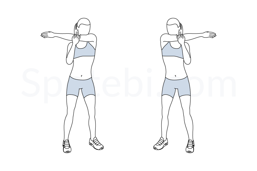 Gambar orang shoulder-stretch