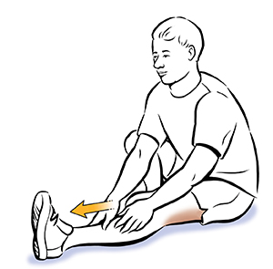 Gambar seated hamstring Stretch